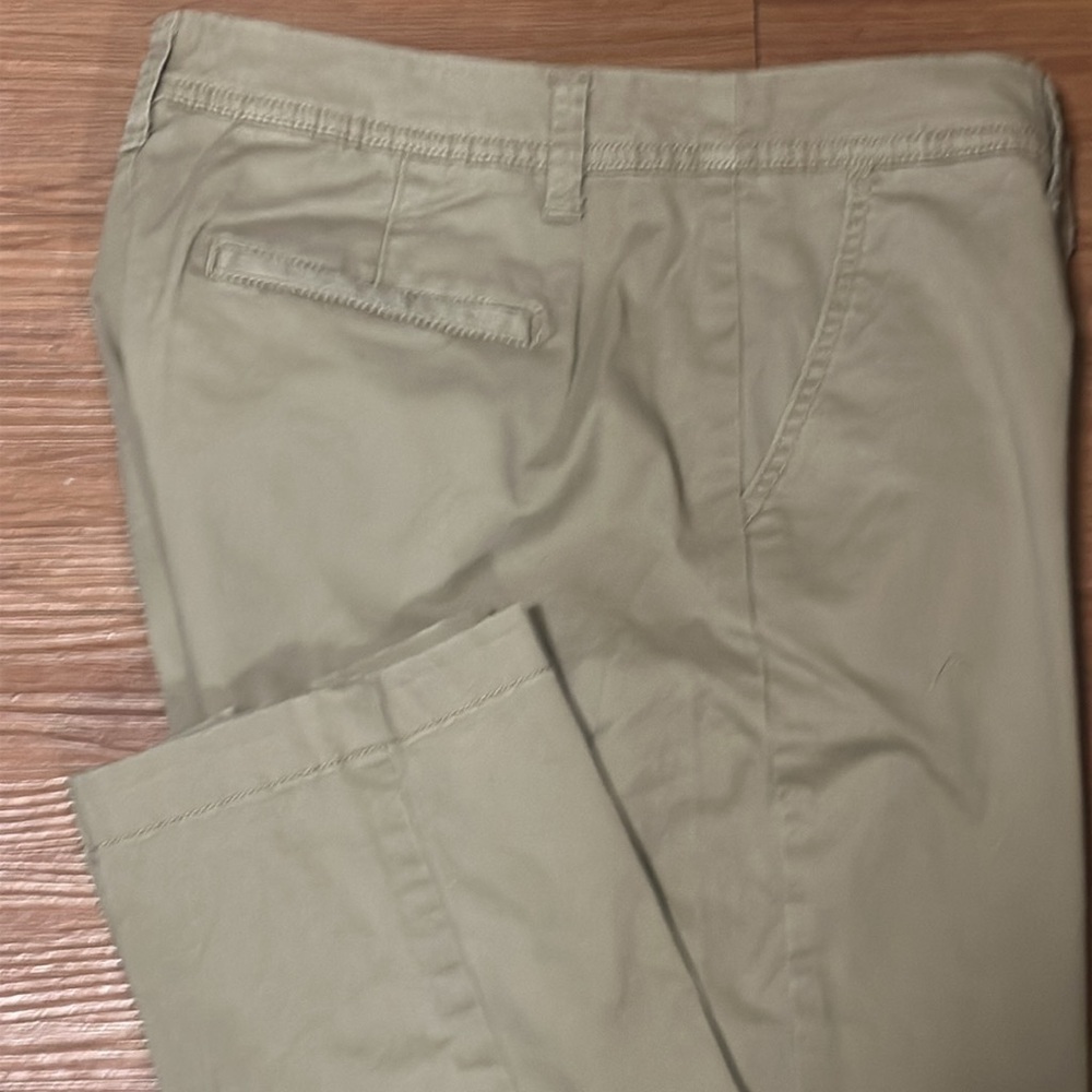 A New Day Tan Chinos Straight-Leg Cotton Blend Flat Front Comfortable and Dressy - Picture 2 of 7